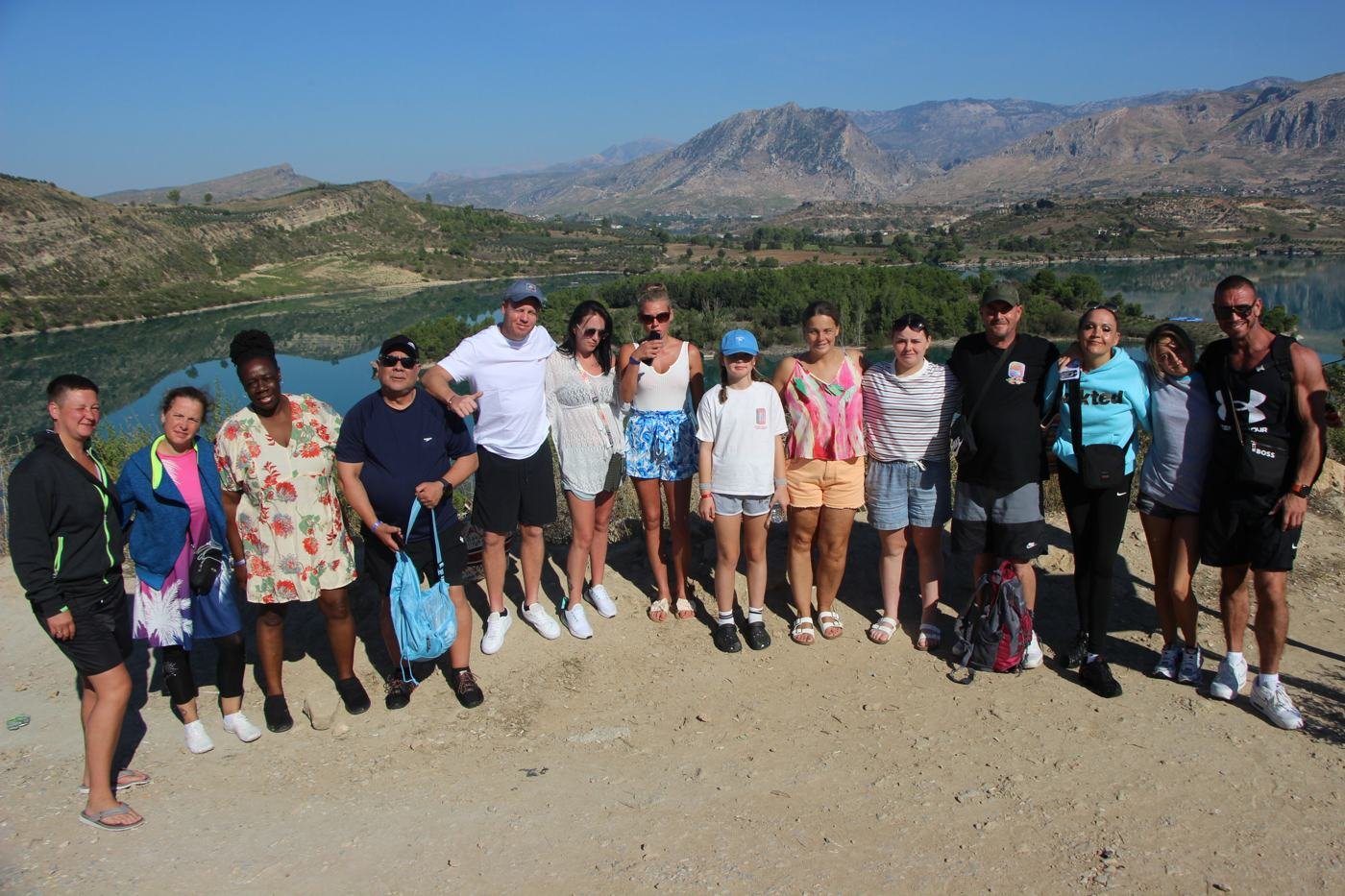 Grupa na punkcie widokowym Green Canyon